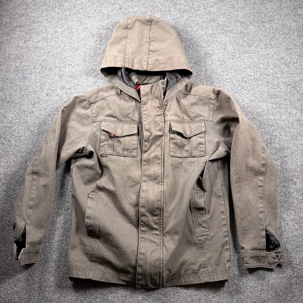 Bethesda DOOM Slayer Hooded Jacket‎ Mens Medium Canvas Field Jacket 2022